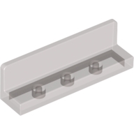 Lego panel lavička 1x4x1, průhledná černá (4162951, 4201201, 6248102)
